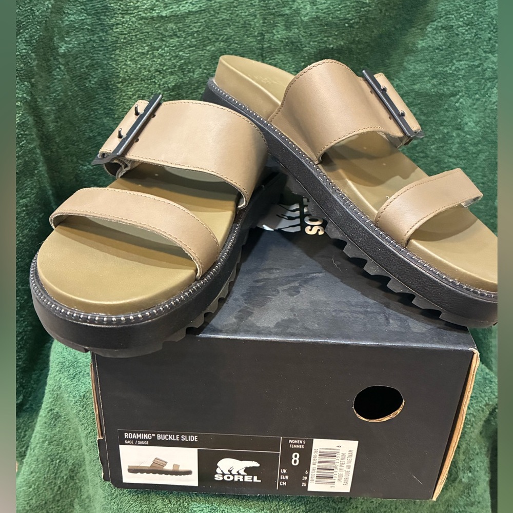 Sorel Roaming Buckle Slide Sandals
